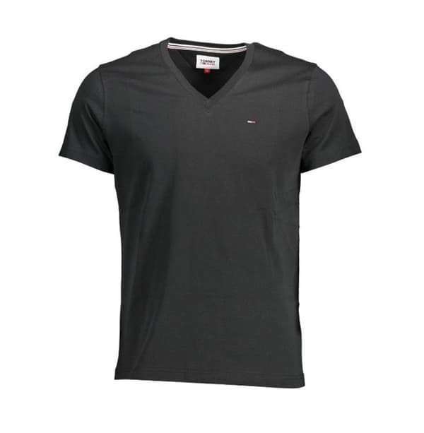 T-shirt - Ho - Kortärmad - V-ringning - Svart - Dam