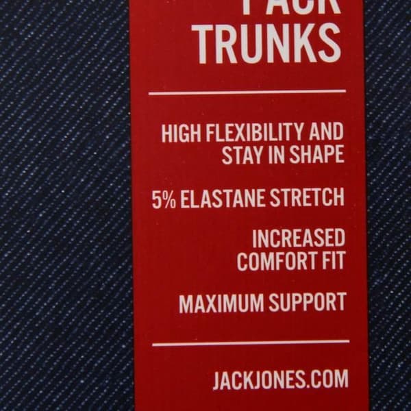 Boxer herr - JACK &amp; JONES - paket x3 - bomull - mörkblå - slim fit