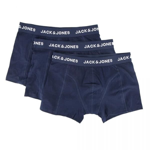 Boxer herr - JACK &amp; JONES - paket x3 - bomull - mörkblå - slim fit