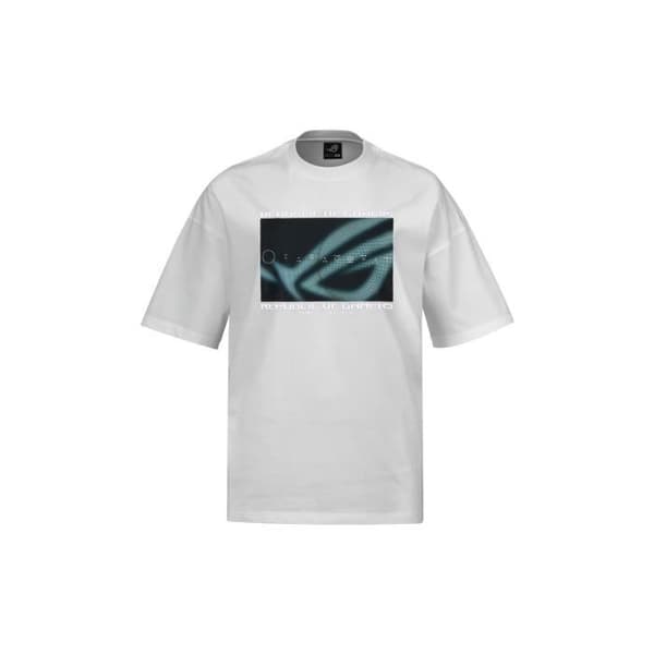 T-shirt - ASUS - ROG Cosmic Wave - Vit - Kort ärm - 100% Bomull