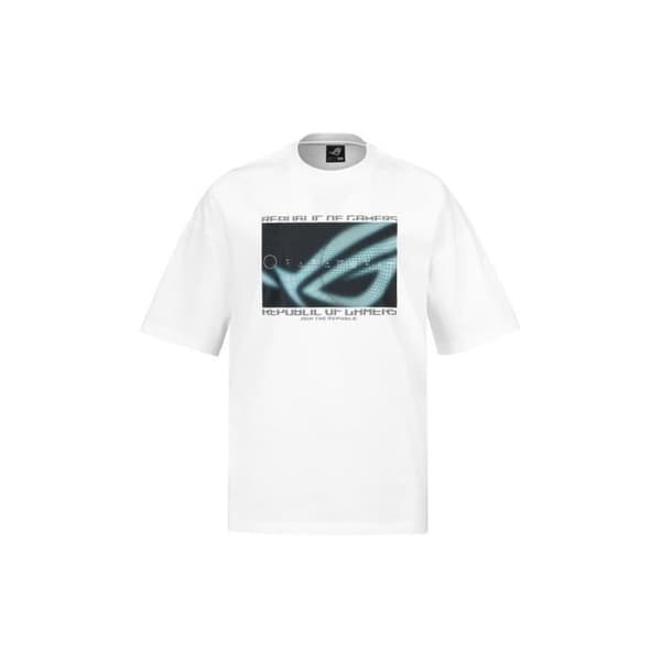 T-shirt - ASUS - ROG Cosmic Wave - Vit - Kort ärm - 100% Bomull