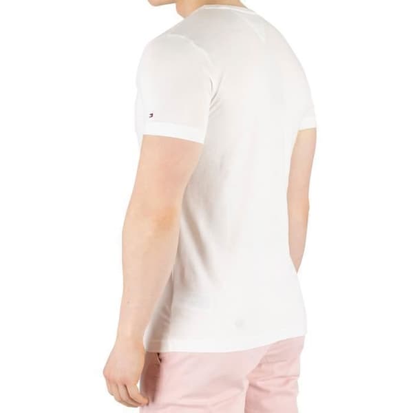 T-shirt - TOMMY HILFIGER - Logo - Vit - Kortärmad - Storlek L