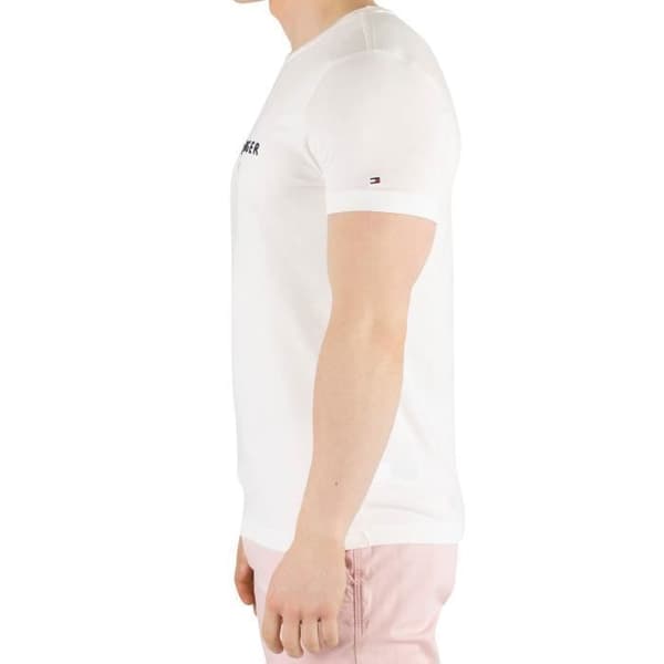 T-shirt - TOMMY HILFIGER - Logo - Vit - Kortärmad - Storlek L