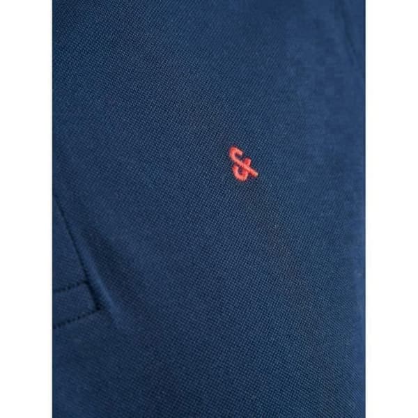 Polo - Jack &amp; Jones - Paulos - Mörkblå/grå/röd - Slim - Korta ärmar