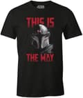 Miniatyrbild 4 av 4: T-shirt - Star Wars - The Mandalorian - Noir - Korta ärmar - 100% bomull
