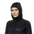 Miniatyrbild 4 av 4: Jack Wolfskin Hirschberg Hooded FZ W 1710871-6000, Kvinna, Jersey, Svart