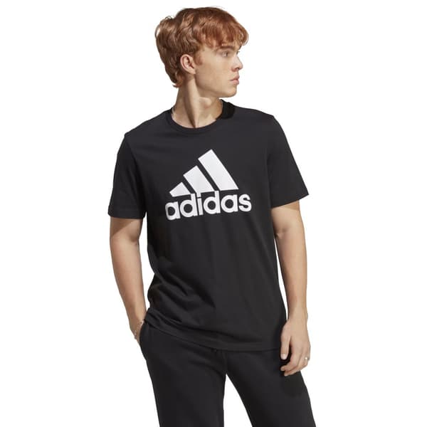 adidas Essentials SJ Big Logo Tee IC9347, Man, T-shirt, Svart