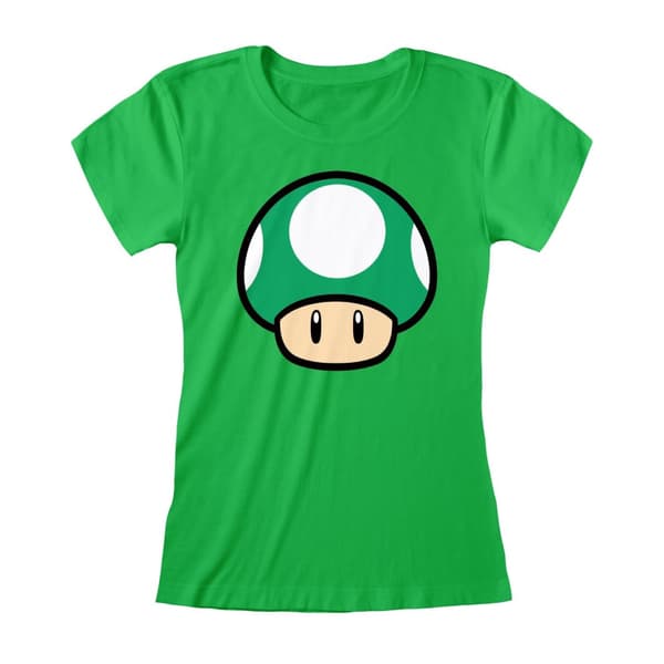 Nintendo Super Mario - 1-Up Mushroom  T-shirt - Medium
