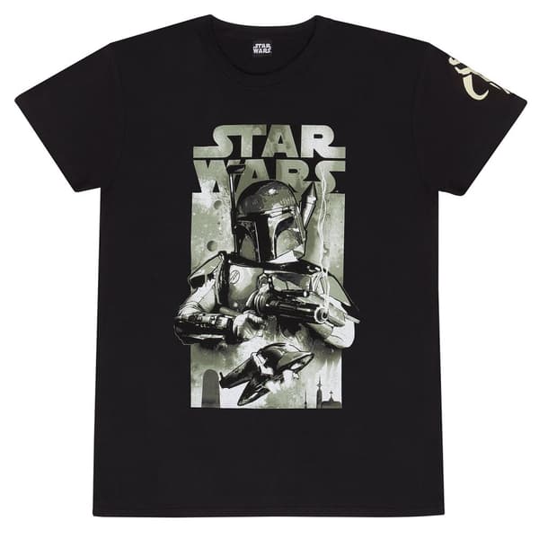 Star Wars - Boba Fett Stylized Poster T-shirt - Small