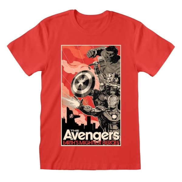 Avengers - Stylised Poster  T-shirt - Ex Ex Large