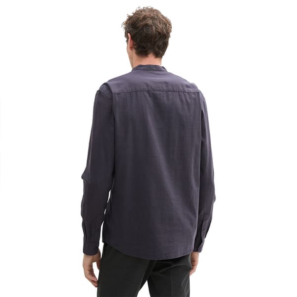 Tom Tailor Structured Skjorta Med Långa ärmar Grå XL Man