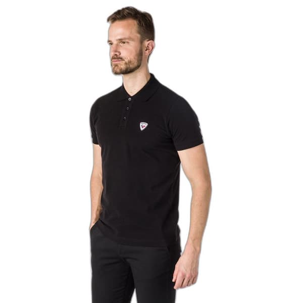 Rossignol Logo Kortärmad Polotröja Svart M Man
