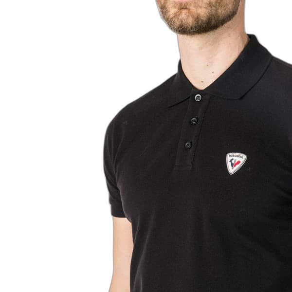 Rossignol Logo Kortärmad Polotröja Svart M Man