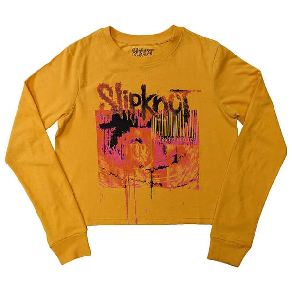 Slipknot The End So Far Barcode Long Sleeve Crop Top