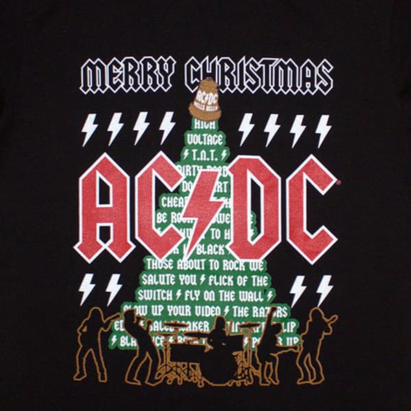 AC/DC Merry Christmas Tracks T Shirt