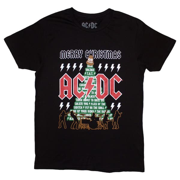 AC/DC Merry Christmas Tracks T Shirt
