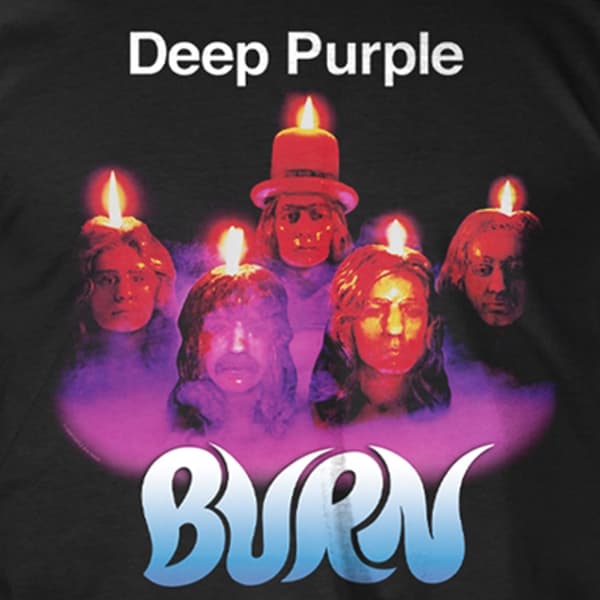 Deep Purple Burn Band Logo T Shirt