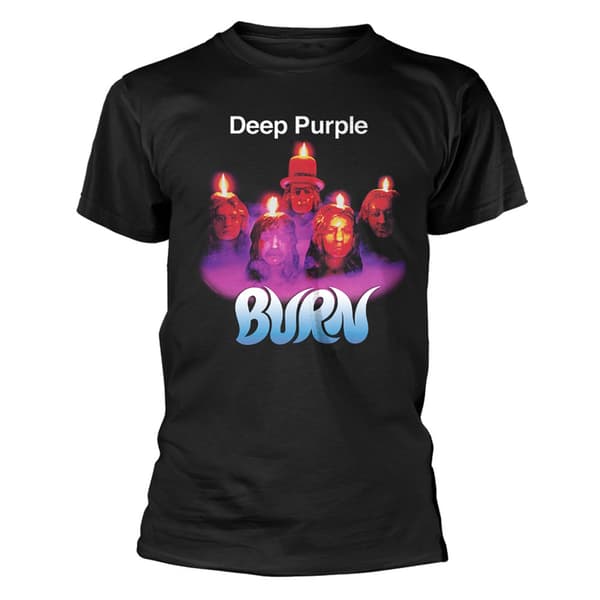 Deep Purple Burn Band Logo T Shirt Black XXXL