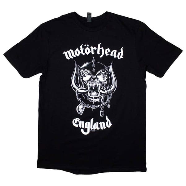 Motorhead England Band Logo T Shirt Black M