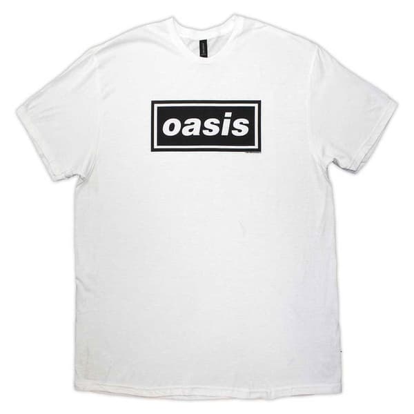 Oasis Decca Band Logo T Shirt White L