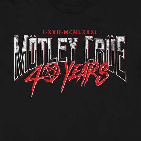 Motley Crue 40 Years T Shirt
