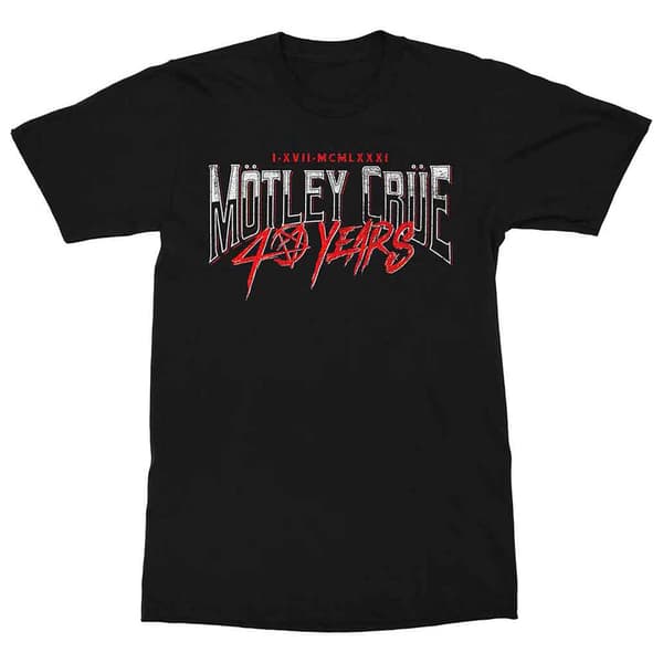 Motley Crue 40 Years T Shirt
