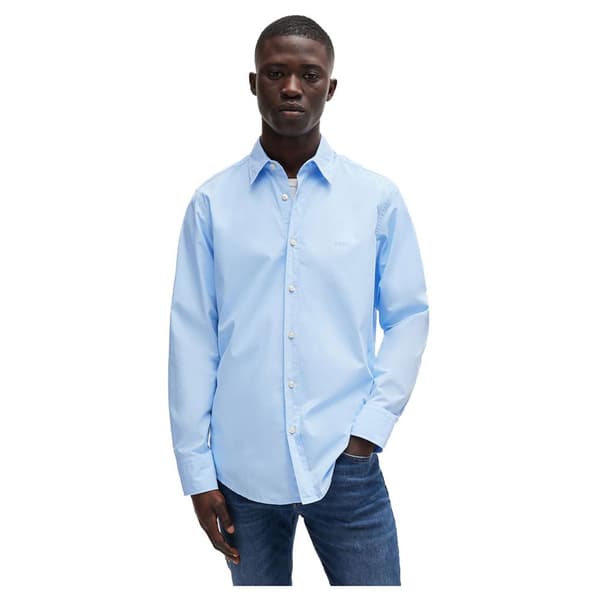 Boss Relegant 6 M 10260284 Skjorte Med Lange ærmer Blå M Mand
