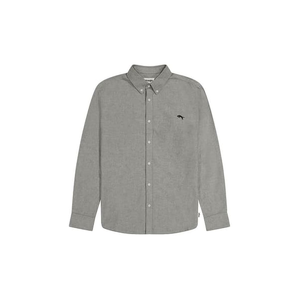 Wrangler Oxford Skjorta Med Långa ärmar Grå L Man