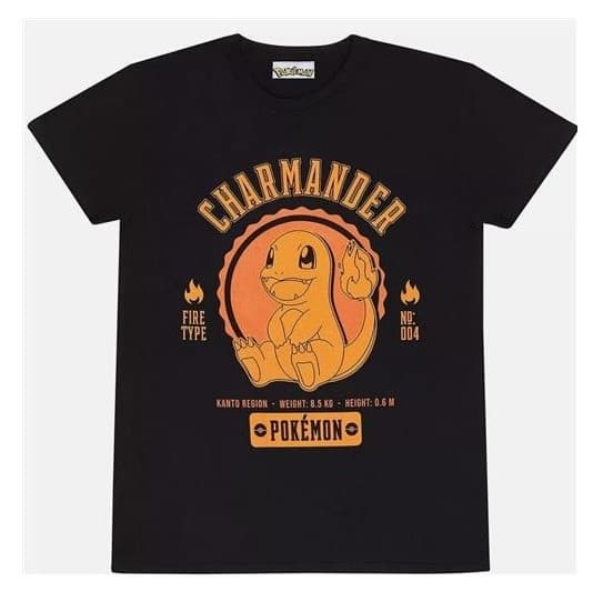 Pokemon - Collegiate Charmander T-shirt - Small