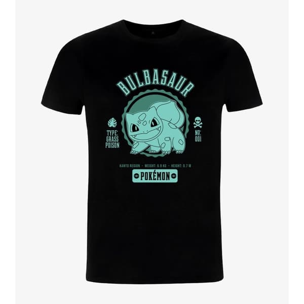 Pokemon - Collegiate Bulbasaur T-shirt - Large