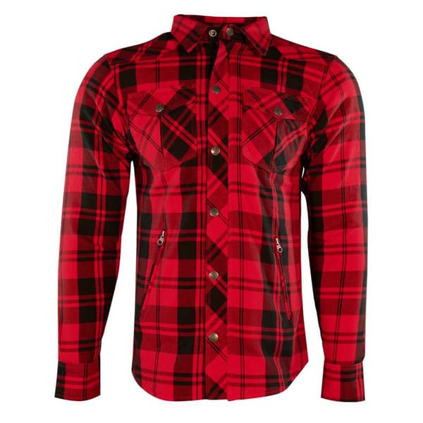 Rusty Stitches Super Neil Skjorte Med Lange ærmer Rød 6XL Mand