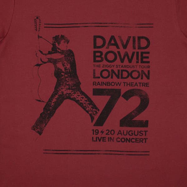 David Bowie Rainbow Theatre Womens T Shirt