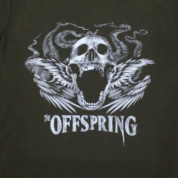 The Offspring Feathered Winged Skull Womens T Shirt