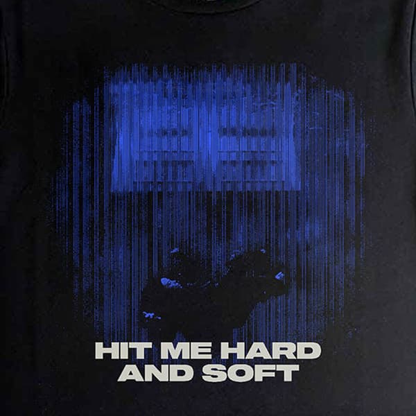 Billie Eilish HMHAS Blue Lines Crop Top