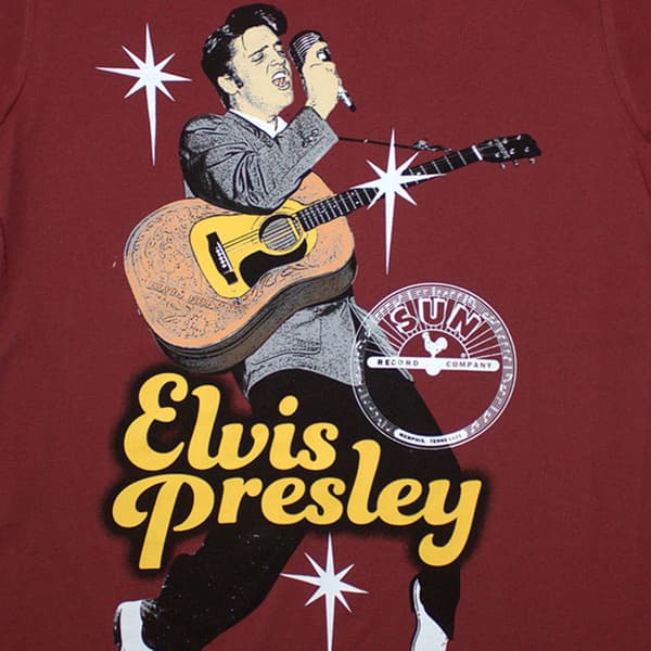 Sun Records Elvis Mic Womens T Shirt