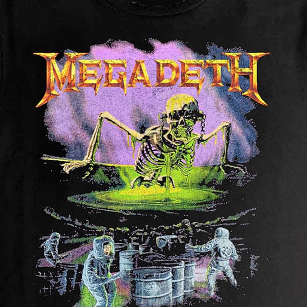 Megadeth Contaminated Band Logo Crop Top