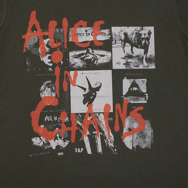 Alice In Chains Albums Montage Womens T Shirt
