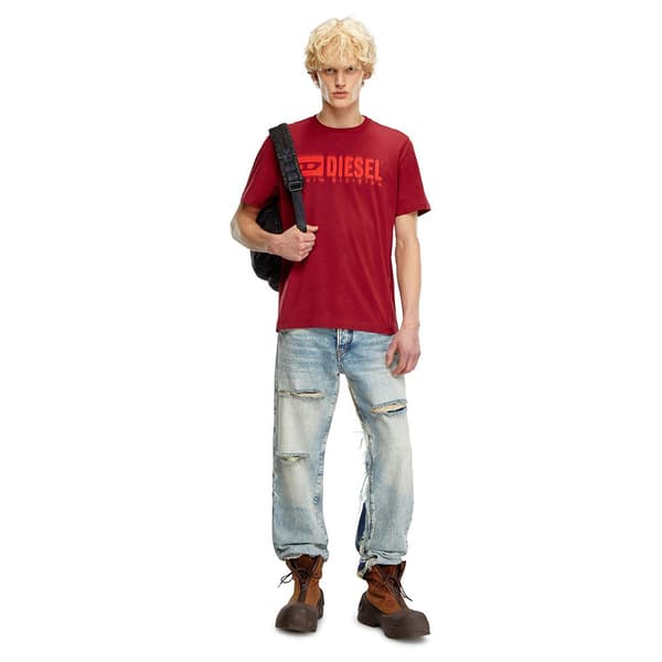 Diesel T Adjust Q7 T-shirt Med Korta ärmar Röd XL Man