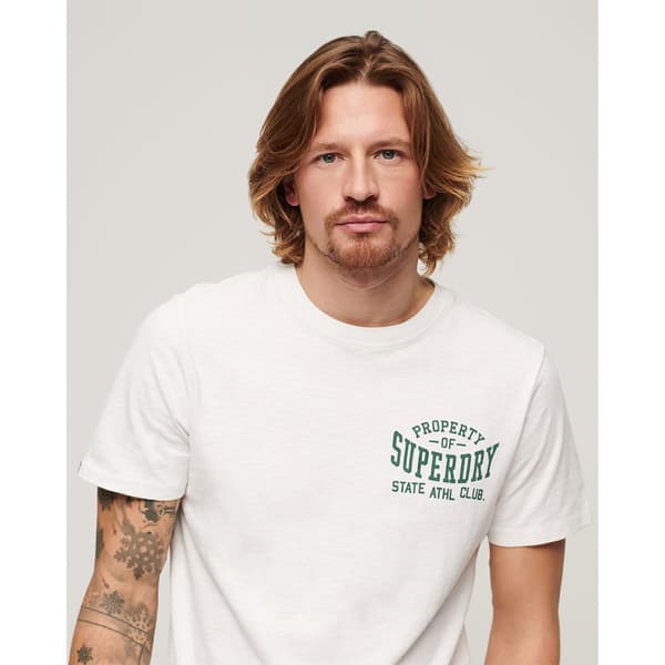 Superdry Athletic College Graphic T-shirt Med Korta ärmar Vit M Man