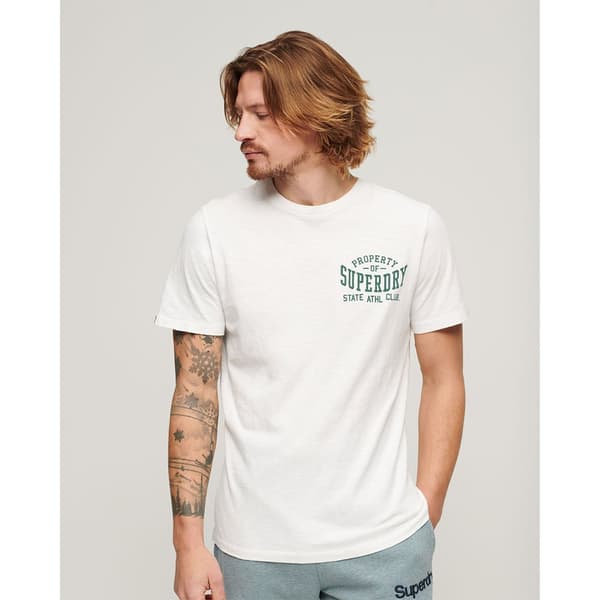 Superdry Athletic College Graphic T-shirt Med Korta ärmar Vit M Man
