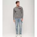 Miniatyrbild 5 av 5: Superdry Vintage Athletic Chest T-shirt Med Lång ärm Grå M Man