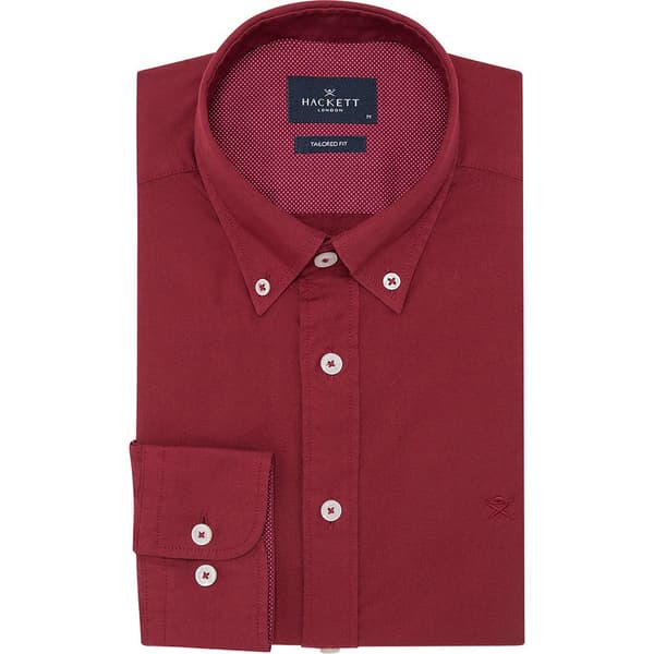 Hackett Dyed Oxford Skjorta Med Långa ärmar Röd L Man