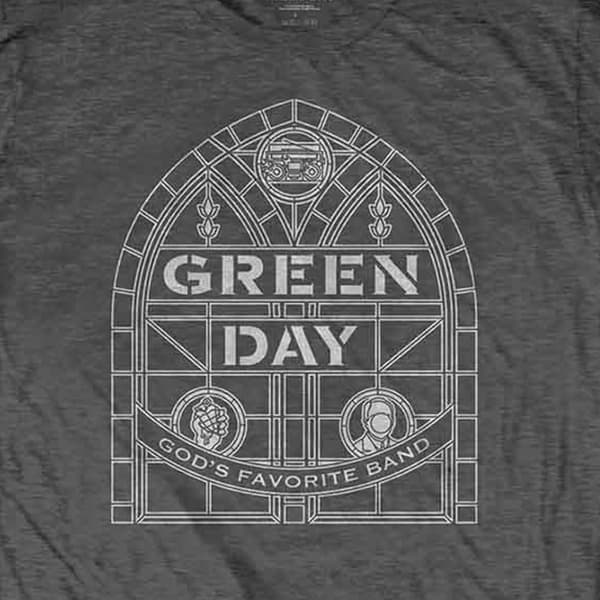Green Day Stained Glass Arch T Shirt
