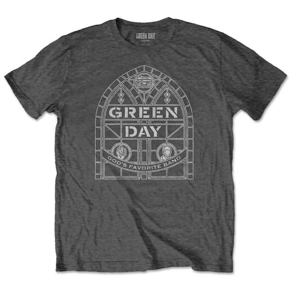 Green Day Stained Glass Arch T Shirt