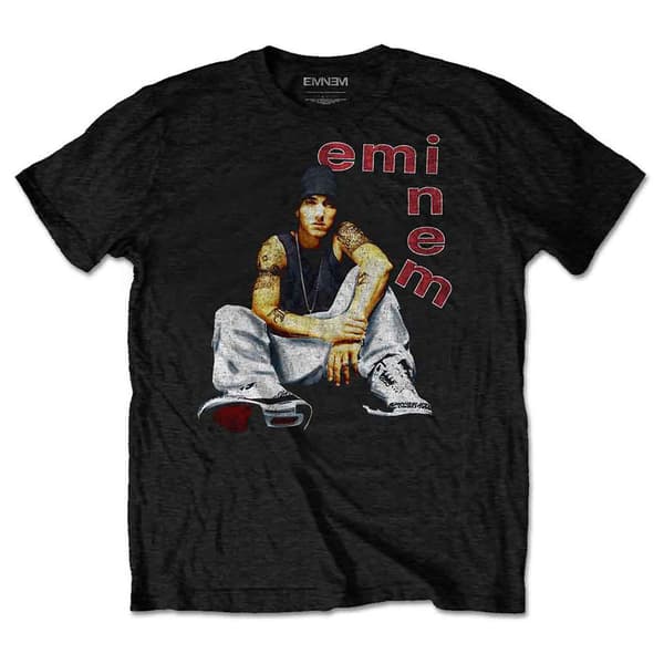 Eminem Letters Logo T Shirt