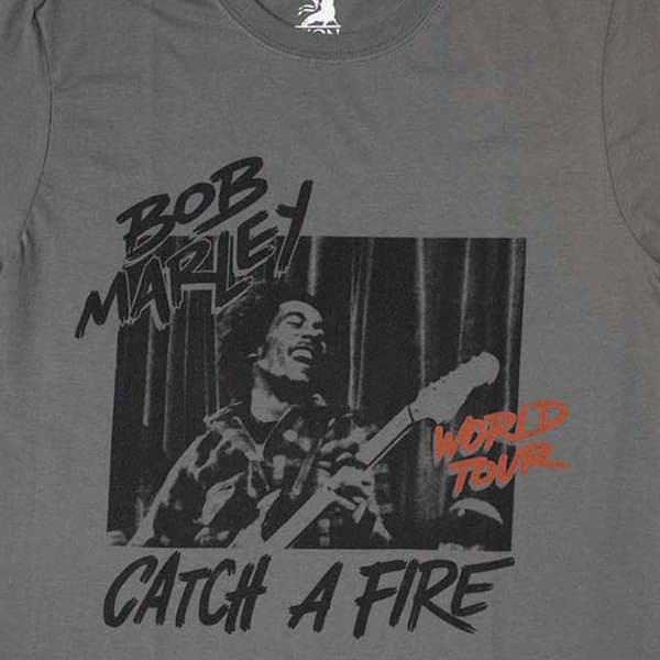 Bob Marley Catch A Fire World Tour T Shirt