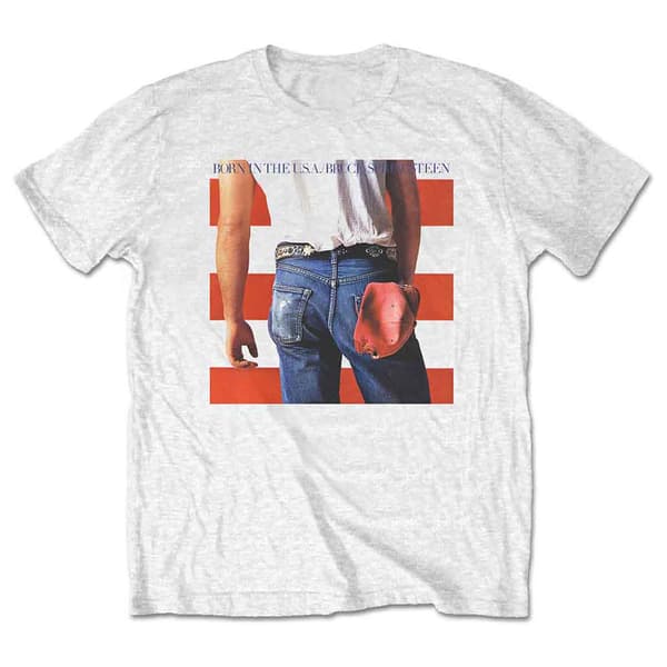 Bruce Springsteen Born In The USA T Shirt White L