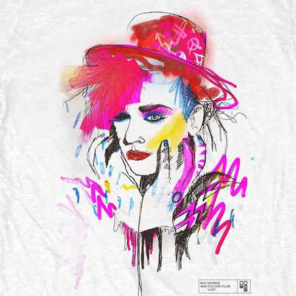 Boy George And Culture Club Drawn Portrait T Shirt