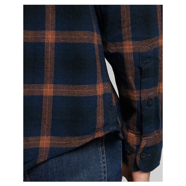 Lee Button Down Skjorte Med Lange ærmer Rød M Mand