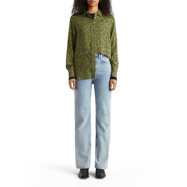 Scotch & Soda 177656 Skjorta Med Långa ärmar Grönt 40 Kvinna